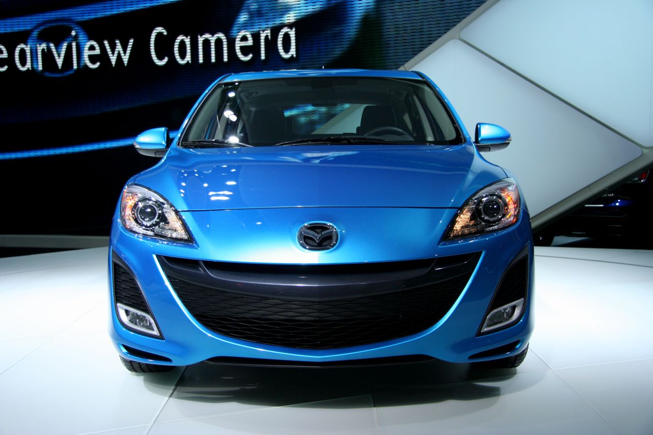 Blue Mazda 1 2011 